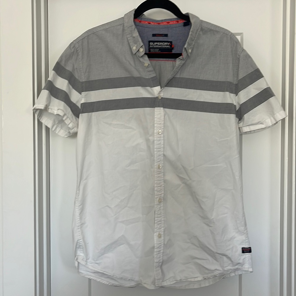 SuperDry short sleeve button down - Size XL but fits like a L